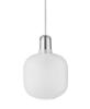 Matt glass with white textile cord and white ceiling canopy