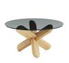 Smoke Glass/Oak