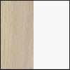Oak treated with clear oil / White Laminate