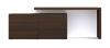 Rovere Borgogna wood veneer with Plexiglass spacer