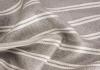 Grey with Ivory Double Stripe