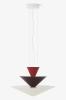 Vermilion Red & Dark Burgundy & Ecru White