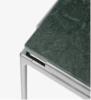 Verde Guatemala Marble Top with Dark Chrome Frame