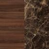 Walnut Table with Emperador Marble Top
