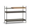 Configuration 7 (Shelves: 1 short walnut + 2 wide black)