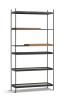 Configuration 23 (Shelves: 2 short walnut+ 4 wide black)